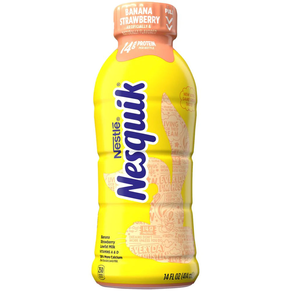 Nesquik Banana Strawberry Milk Drink 414ml (USA)