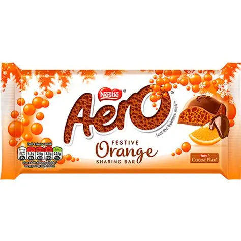 Aero Festive Orange Bar 90g (UK) BBDATE: 03.26