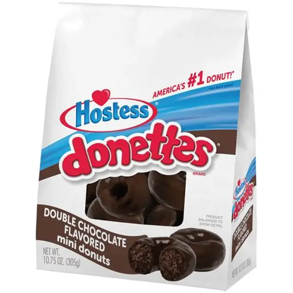 Hostess Double Chocolate Mini Donut Bag 319g (USA)
