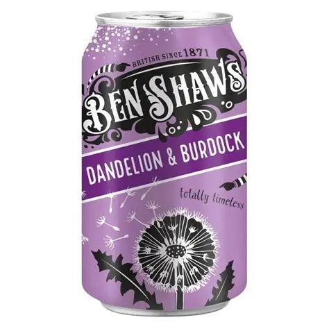 Benshaw Dandelion & Burdock Cans 330ml (UK)