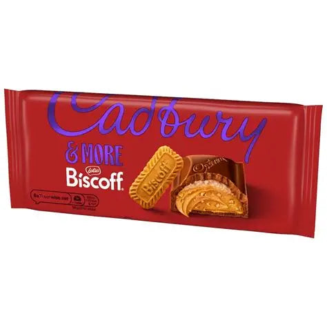 Cadbury Dairy Milk & More Biscoff 195g (UK)