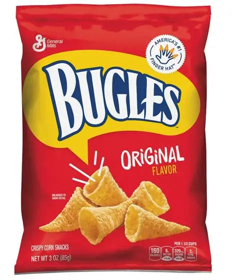 Bugles Crispy Corn Snacks Original 85g (USA)