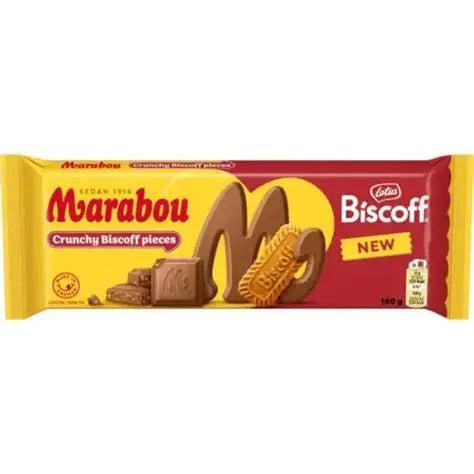 Swedish Marabou Lotus Biscoff Chocolate Bar 90g (EU)