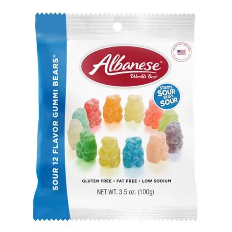 Albanese 12 Flavor Sour Bears 99g (USA)