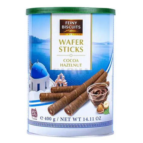 Feiny Cocoa Hazelnut Cream Wafer Rolls 400g (EU)