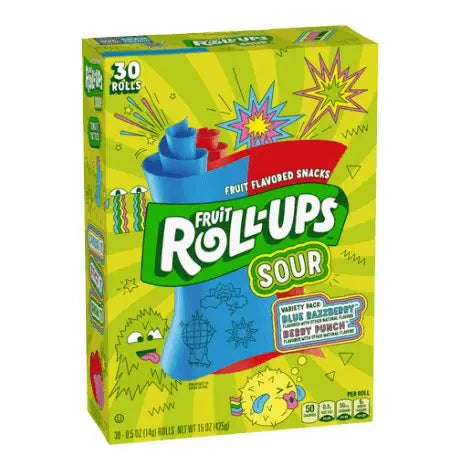 Fruit Roll-Ups Sour Variety Pack 10 Pk (USA)
