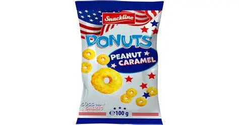Snackline Donut Rings in Peanut/Caramel 100g (EU)