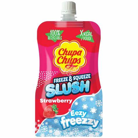 Chupa Chups Strawberry Freeze & Squeeze 250ml