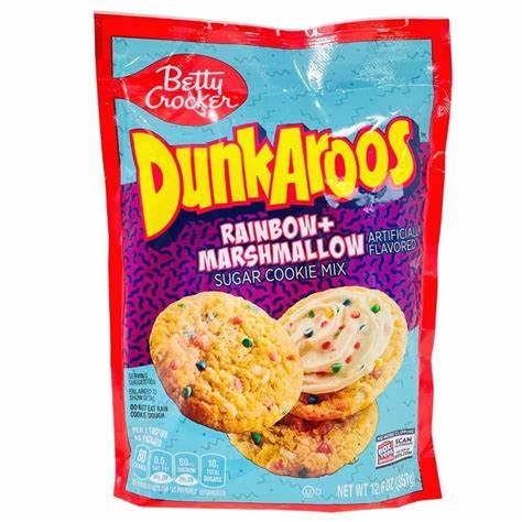 Betty Crocker Dunkaroos Rainbow and Marshmallow Sugar Cookie Mix 357g (USA)