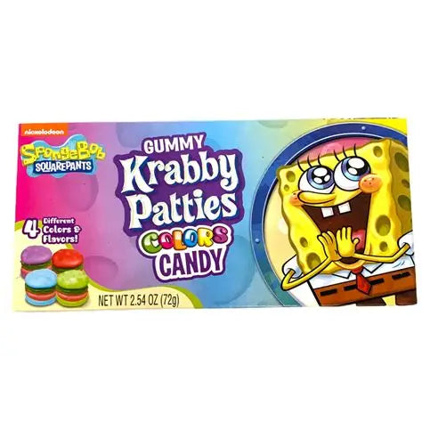 Krabby Patties Colors Gummy Candy 72g (USA)