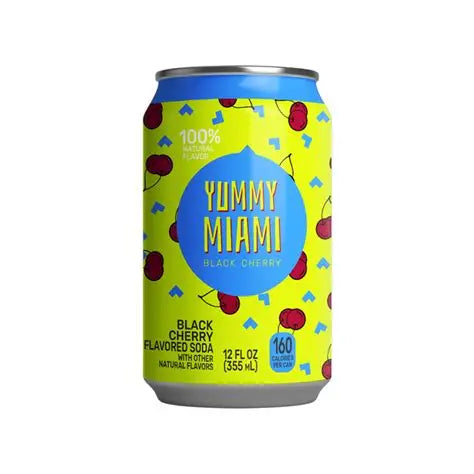 Yummy Miami Black Berry Soda Can 355ml (USA)