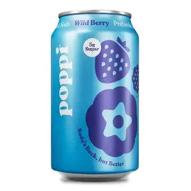 Poppi Wild Berry Prebiotic Soda 355ml (USA)