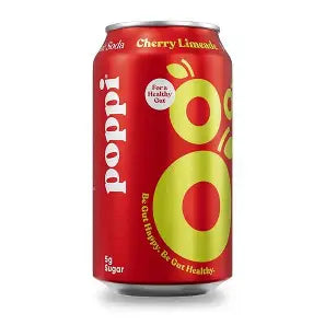 Poppi Cherry Limeade Prebiotic Soda 355ml (USA)
