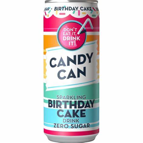 Candy Can Sparkling Birthday Cake Zero Sugar 330ml