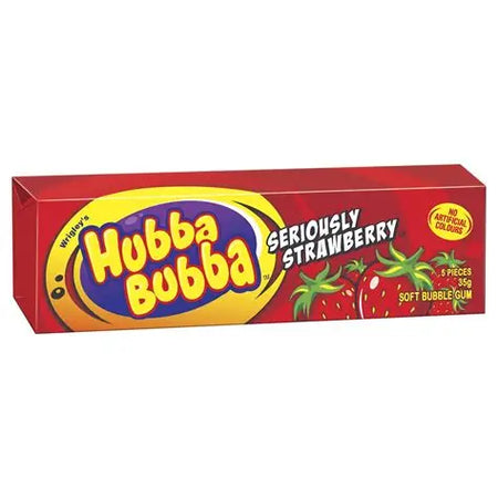 Hubba Bubba Seriously Strawberry 5 Pc (UK)