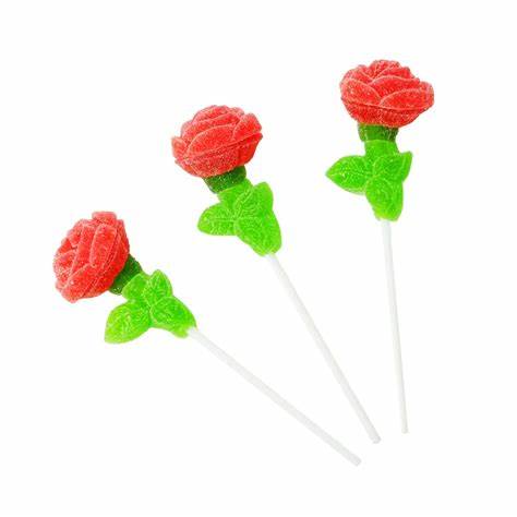 Sweet Rose Jelly Lollipop 40g