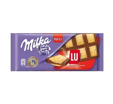 Milka Chocolate Bar with LU Biscuits 87g (EU)