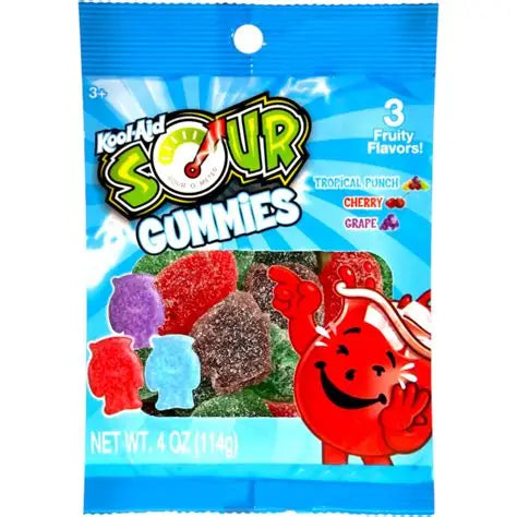Kool Aid Sour Gummies 114g (USA) BBDATE: 220825