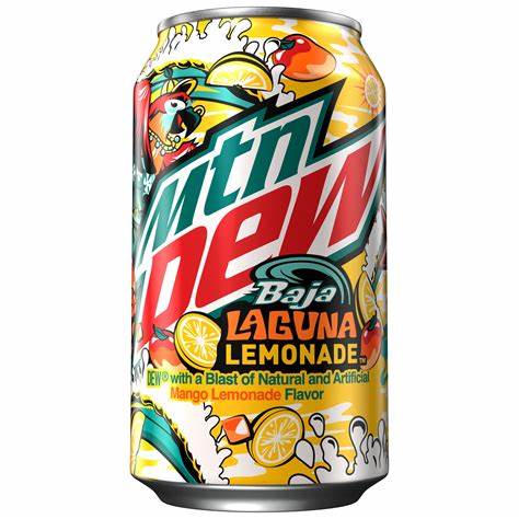 Mtn Dew Baja Laguna Lemonade 355ml (USA)