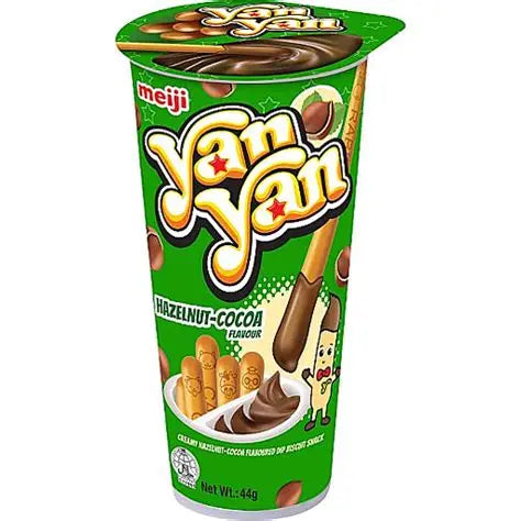 Meiji Yan Yan Hazelnut Cream Dip Sticks 44g (JP)