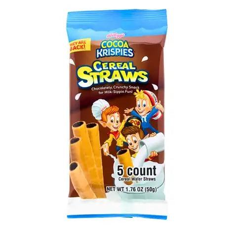 Kellogg's Cocoa Krispies Cereal Straws 5 Pack 50g (USA)