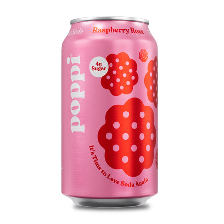 Poppi Raspberry Rose Prebiotic Soda 355ml (USA)