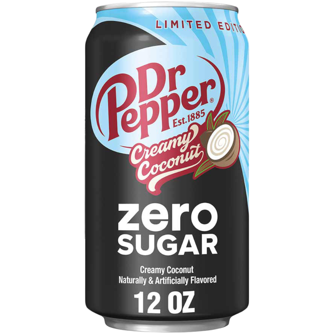Dr Pepper Creamy Coconut ZERO SUGAR 355ml (USA)