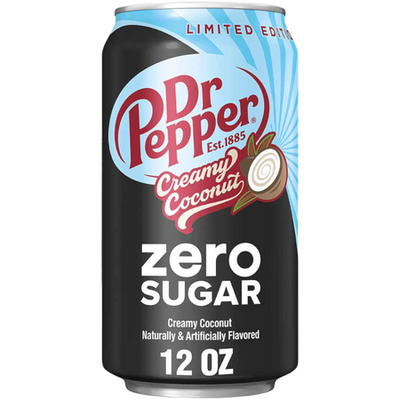 Dr Pepper Creamy Coconut ZERO SUGAR 355ml (USA)