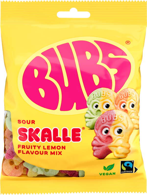 Swedish Bubs Sour Fruity Lemon Mix 90g (EU)