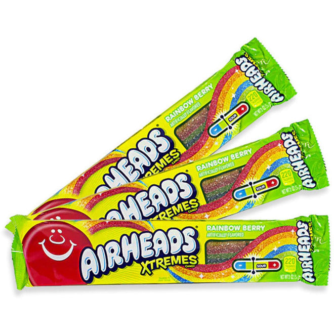 Airheads Xtremes Belts Rainbow Berry 57g (USA)