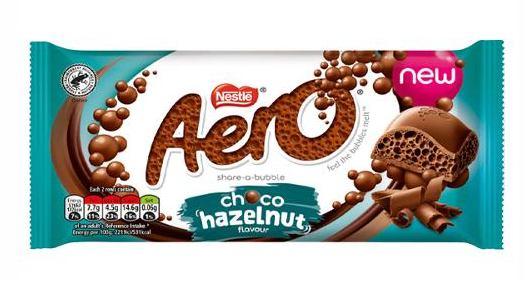 Aero Hazelnut Block 90g (UK)