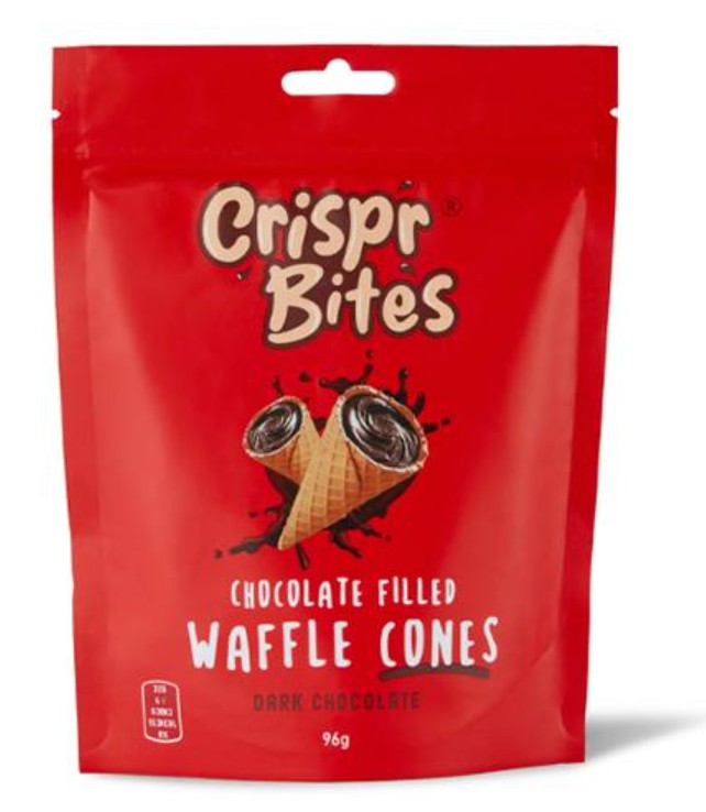 Crispr Bites Dark Chocolate Filled Waffle Cones 96g (UK)