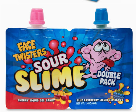 Face Twisters Sour Slime Double Pack Liquid Gel 40g (USA)