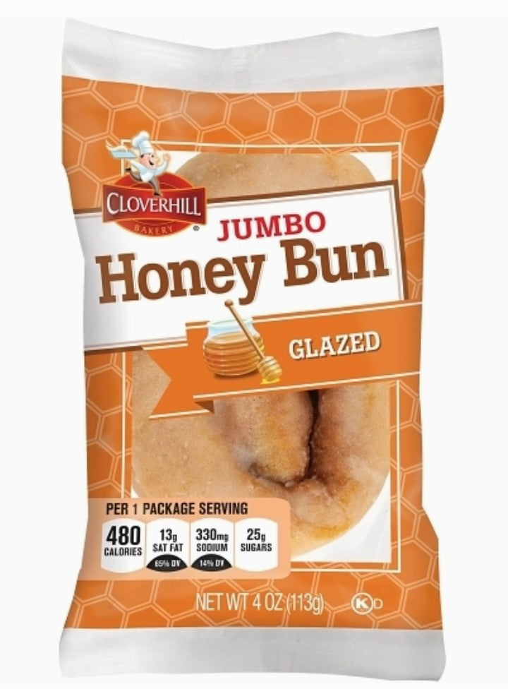 Cloverhill Jumbo Glazed Honeybun 4 oz (USA) (PRE-ORDER)