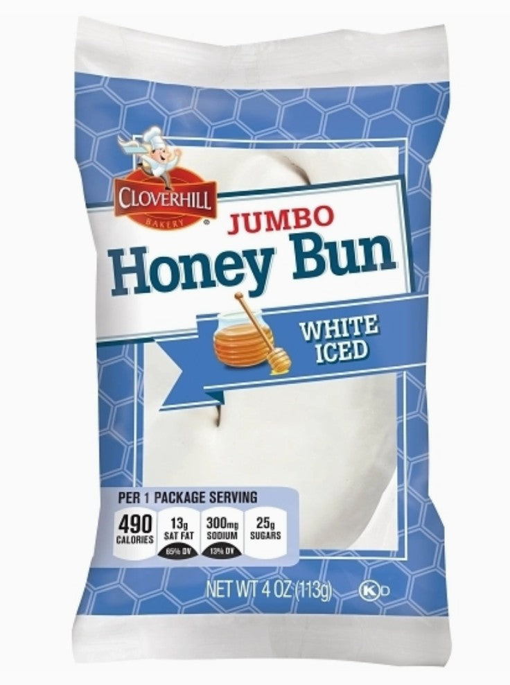 Cloverhill Jumbo Iced Honeybun 4 oz (USA)