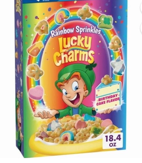 Lucky Charms Rainbow Sprinkles Cereal 300g (USA)