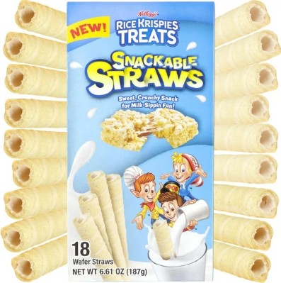Galerie Rice Krispies Cereal Wafer Straws 18 Pack (USA)