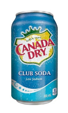Canada Dry Club Soda 355ml (USA)