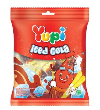 Yupi Candy Gummy Iced Cola Hanging Bag 80g (ID)