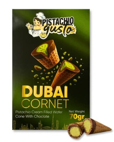 Pistachio Gusto Mini Dubai Cornet Chocolate 70g (EU)