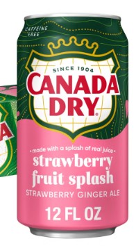 Canada Dry Strawberry Ginger Ale 355ml (USA)
