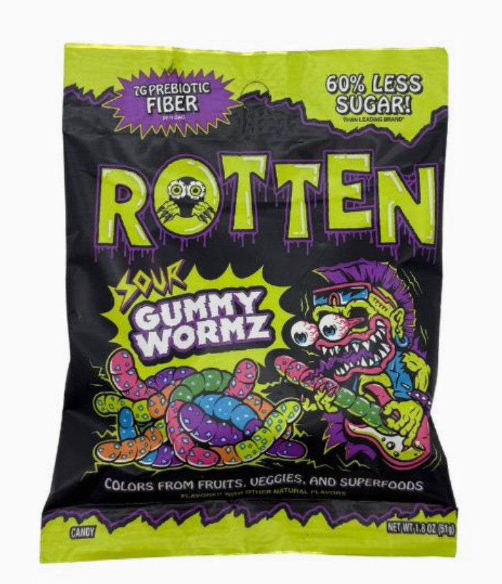 Rotten Sour Gummy Wormz 51g (USA)