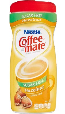 Nestle Coffee Mate SUGAR FREE Hazelnut 425g (USA)