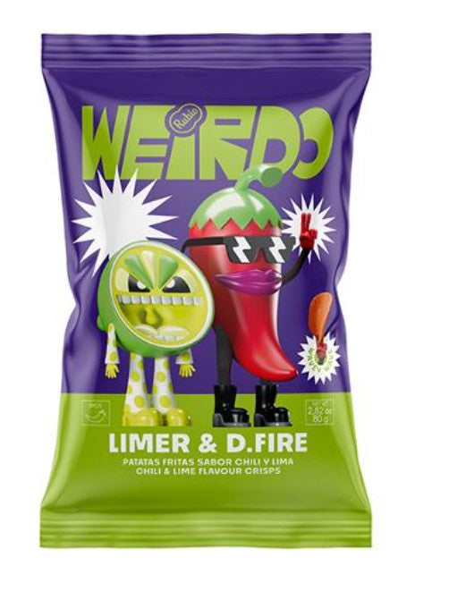 Weirdo Chilli & Lime Crisps 80g (EU)