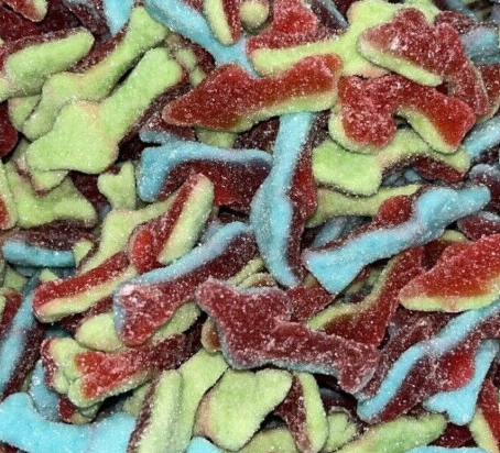 Sugared Berry Sharks 150g