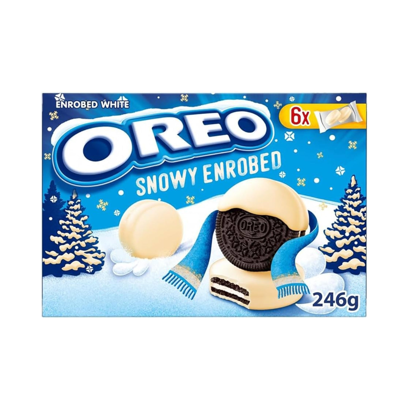 Oreo Snowy Enrobed 12 Pack 246g (UK)