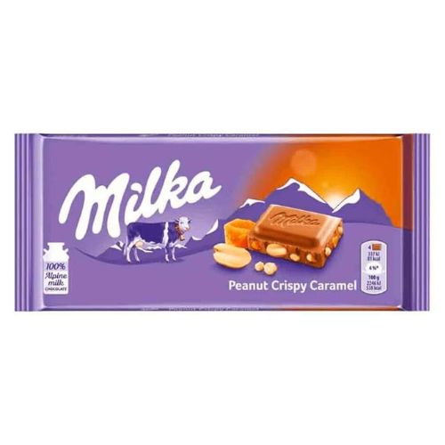 Milka Peanut Crispy Caramel Block 90g (EU)