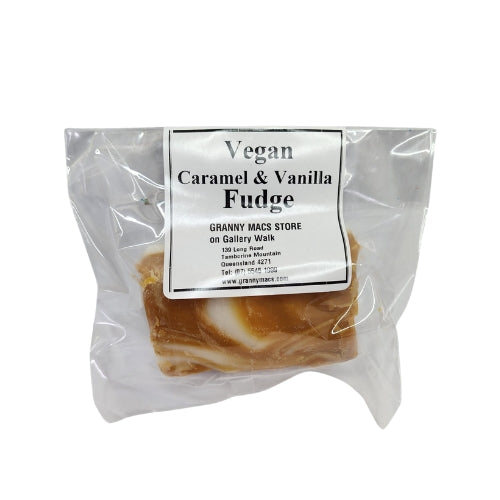 Granny Macs Fudge Vegan Caramel Vanilla Swirl 100g