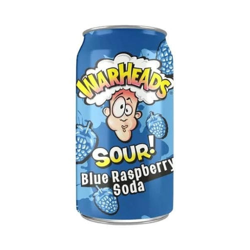 Warheads Sour Blue Raspberry Soda 355ml (USA)