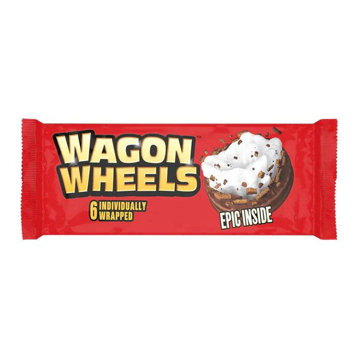 Wagon Wheels 6 Individually Wrapped Jammie (UK)